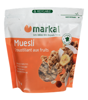 Markal Muesli croustillant fruits bio 375g - 1210
